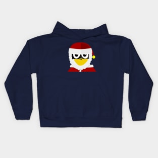 Penguin as Christmas Santa Kids Hoodie